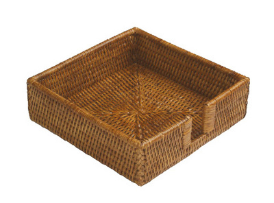 Rattan Luncheon Size Napkin Holder